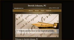Desktop Screenshot of derrickjohnsonlaw.com