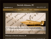 Tablet Screenshot of derrickjohnsonlaw.com